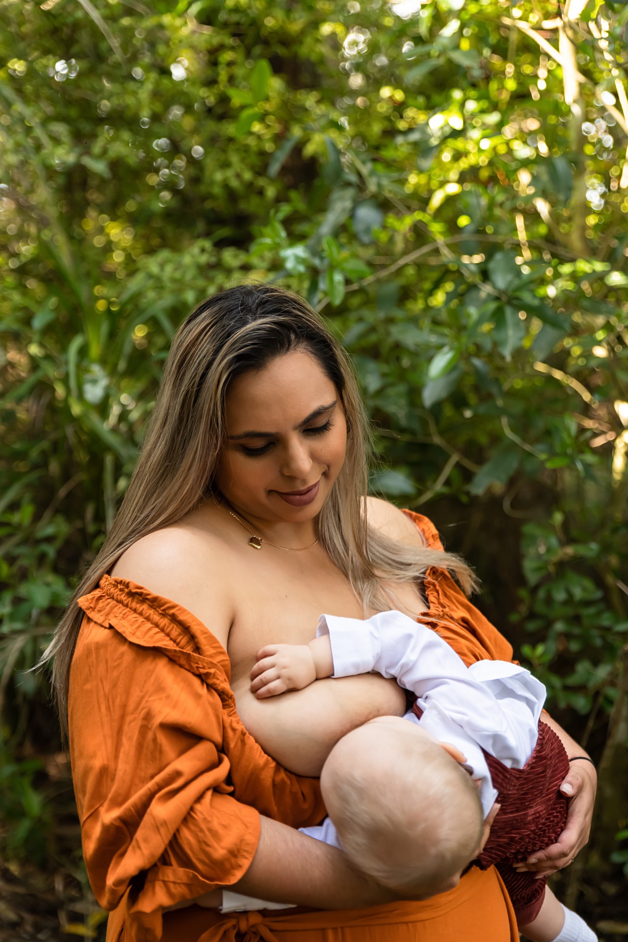 mum breastfeeding her baby