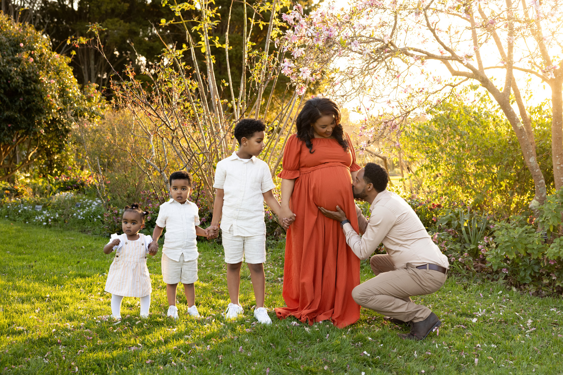 family shoot with family of five