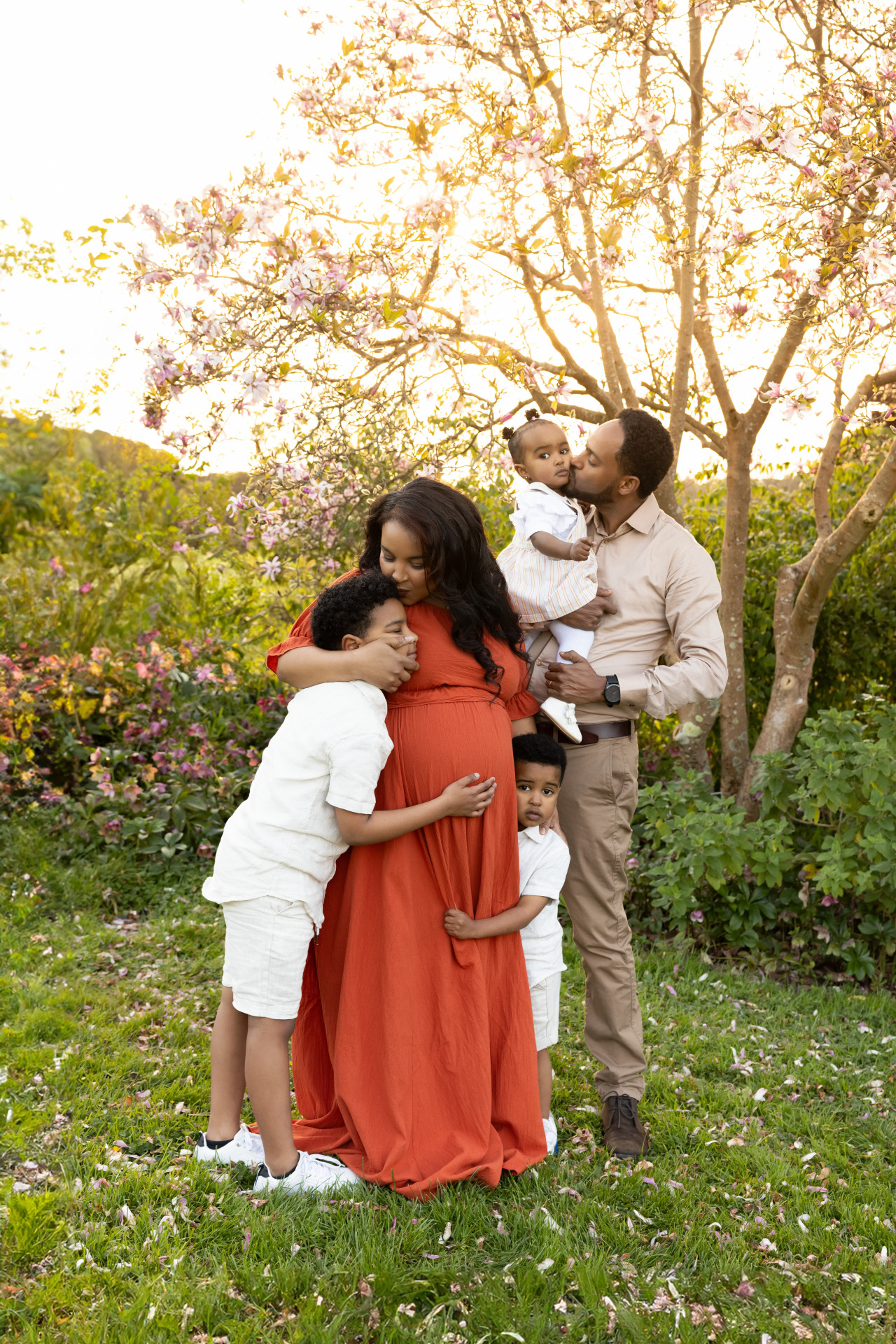 family shoot with family of five