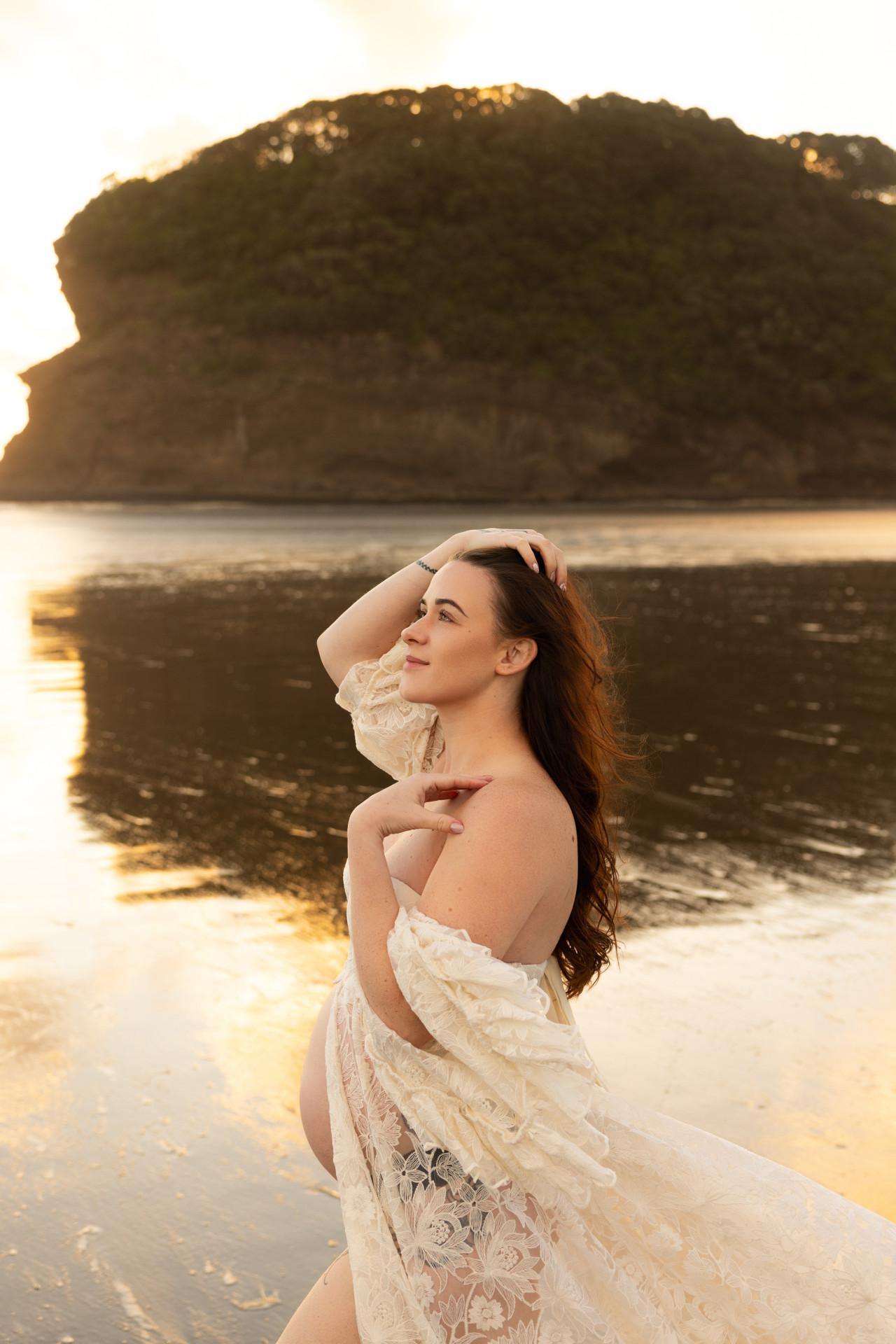 pregnant woman posing