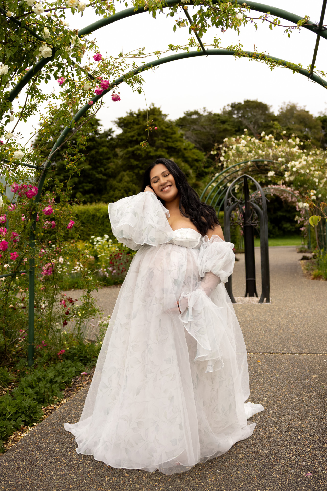 maternity photoshoot in auckland botanic gardens