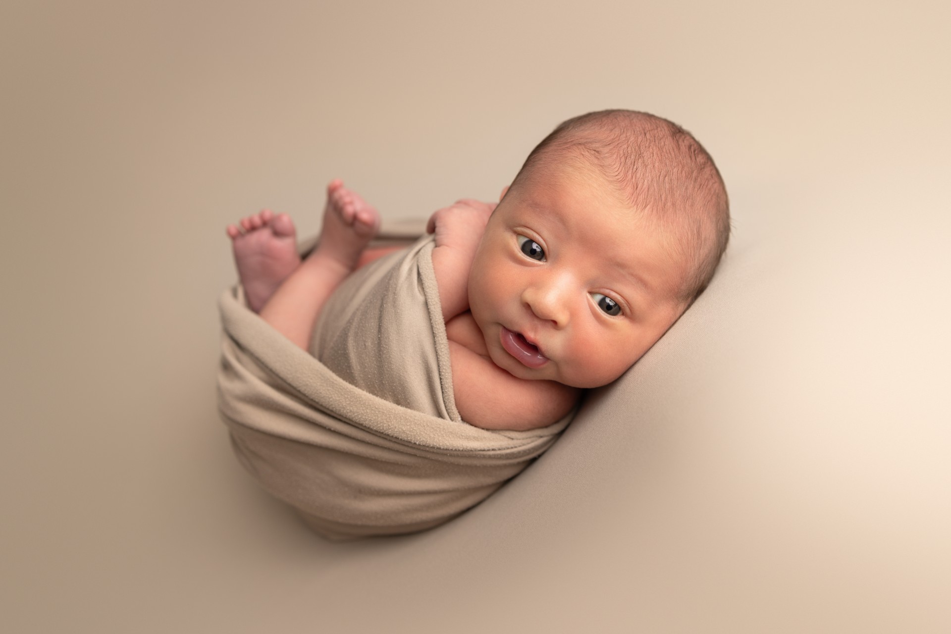 newborn baby wraped