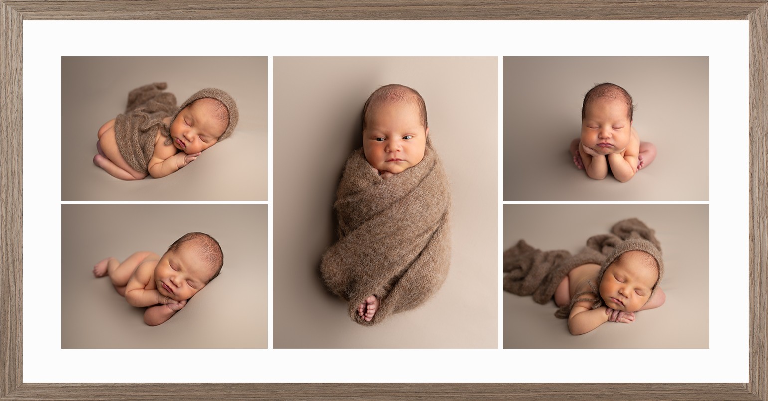 newborn session panorama montage frame