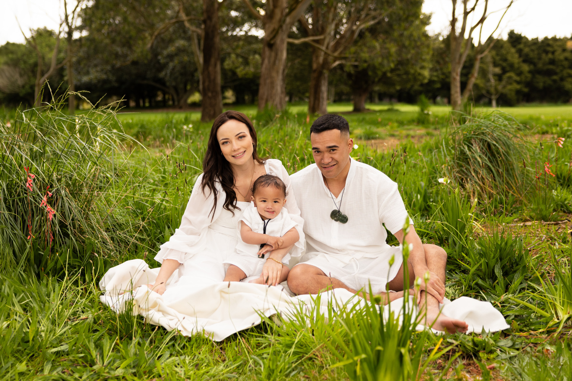 family session in auckland botanic gardens