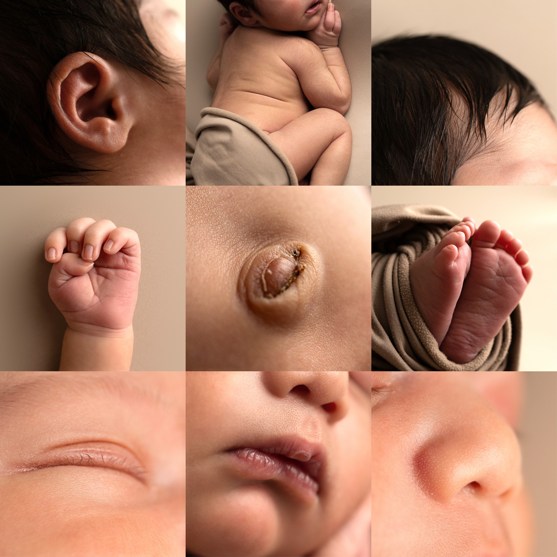 macro photos of a newborn