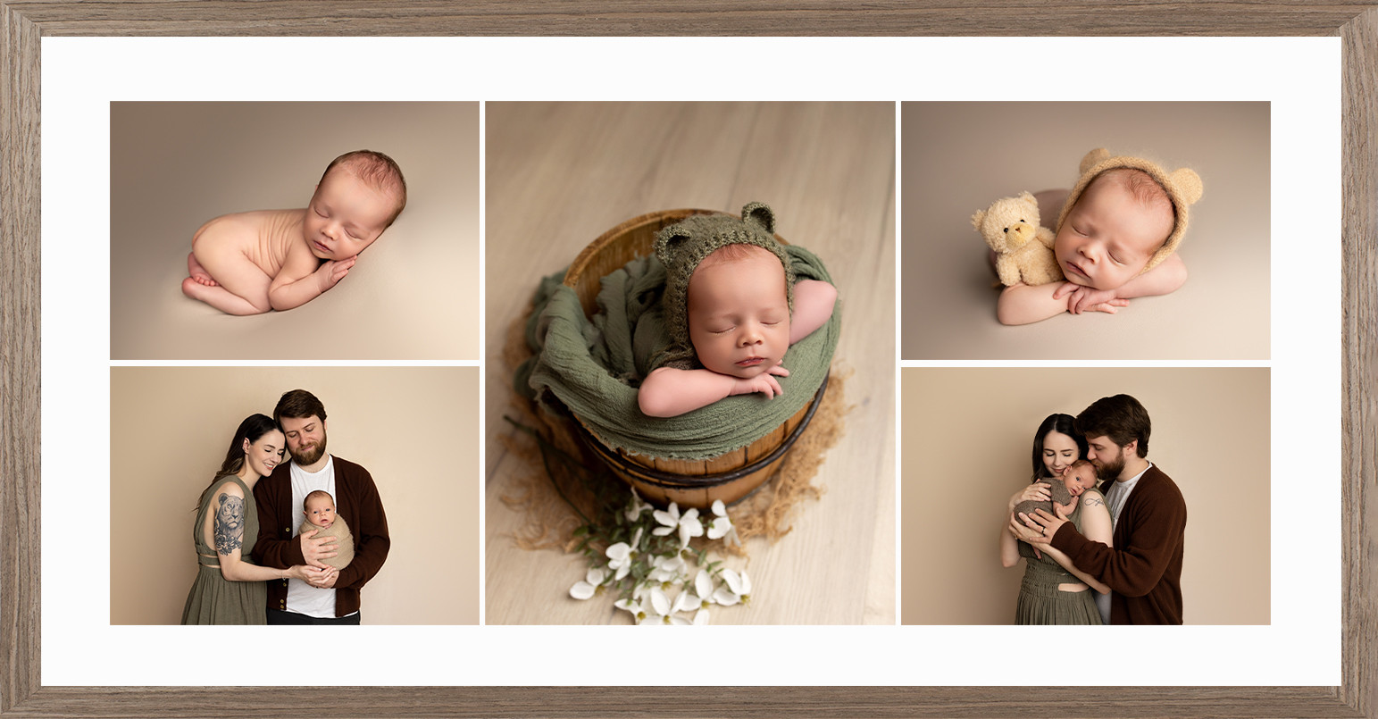 panorama montage frame - newborn